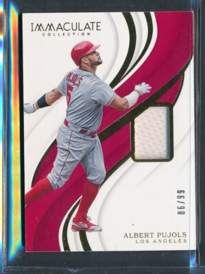2019 Panini Immaculate Collection GU Jersey Relic #73: ALBERT PUJOLS /99