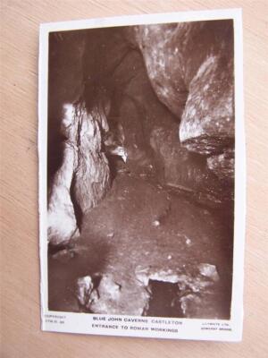 Castleton Cave Blue John Cavern - ausgeschnittene Karte aus Multipack