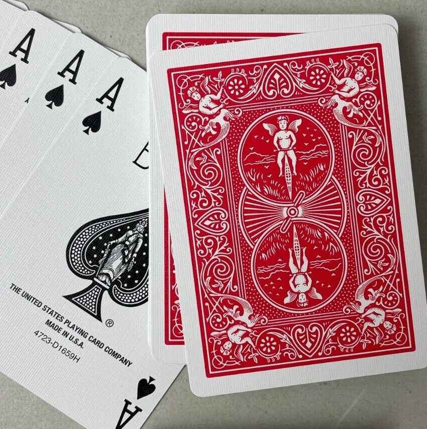 Force Deck of Cards Magic Trick Bicycle Red Rider Back Standard Choose ...