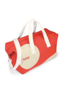 MINI Car Face Detail Duffle Bag - Rebel Red / Vibrant Silver / Weiß