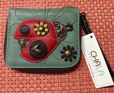 Chala Zip Around Wallet, Lady Bug, NWT,  Free Shipping