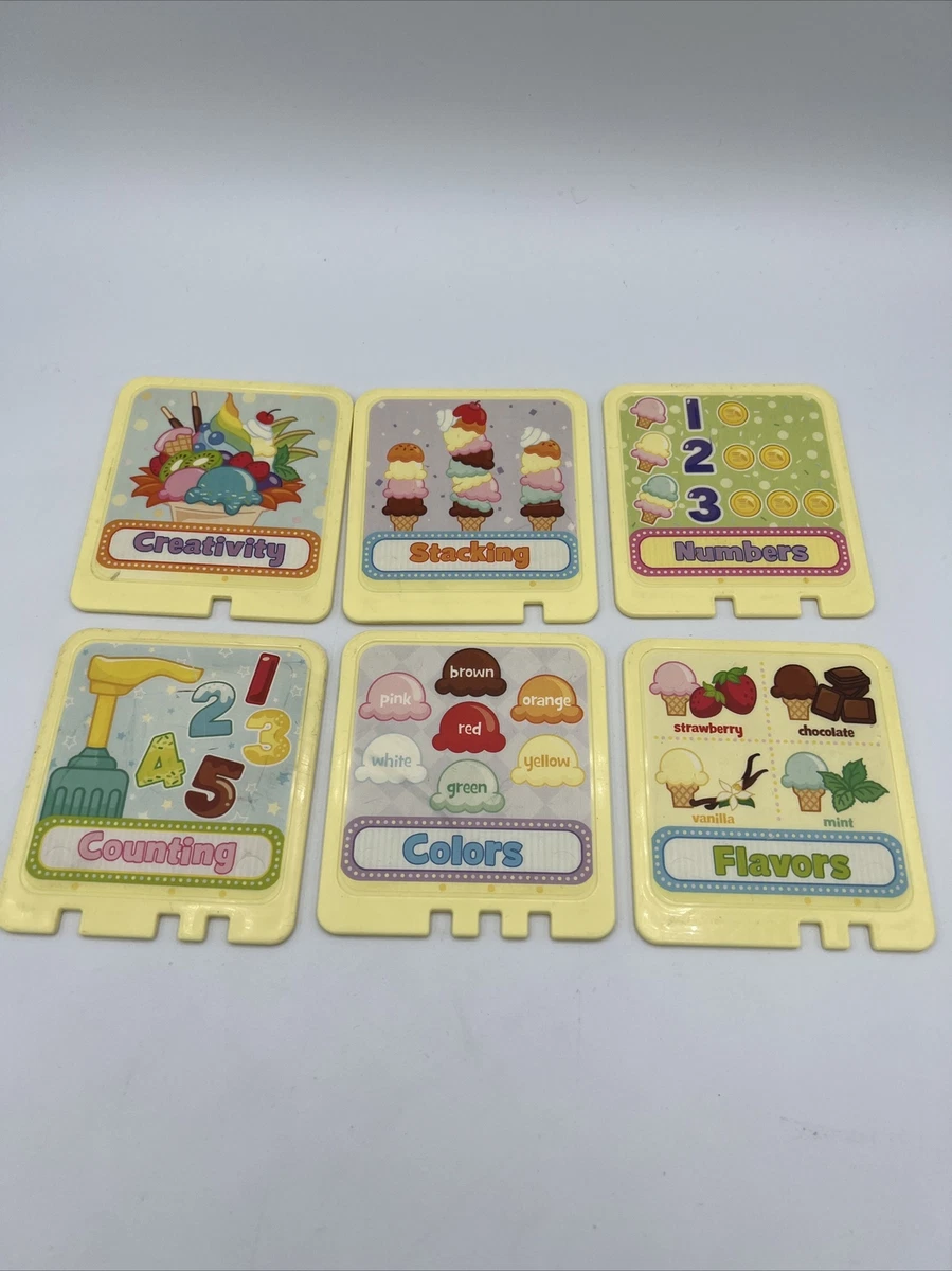 LeapFrog Scoop and Learn Ice Cream Cart Replacement Cards lot of 6