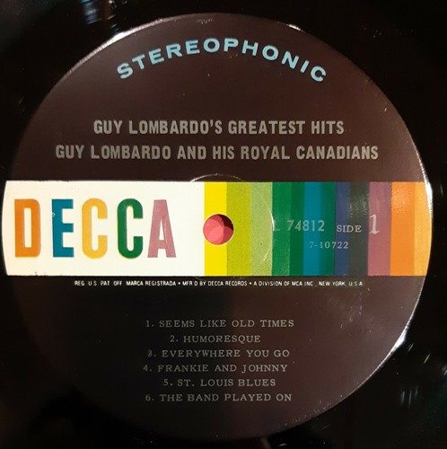 VINYL: GUY LOMBARDO; Greatest Hits - Picture 2 of 4