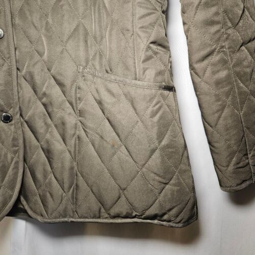 Women's Steve & Barry Quilted Olive Jacket with Pockets, Size L - Picture 2 of 4
