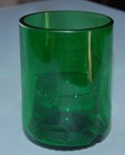 John Jameson whiskey glass made from bottle,  African Cape Buffalo  engraving  — photo 3