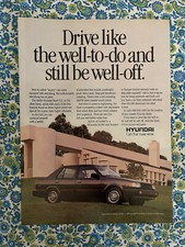 Vintage 1988 Hyundai Print Ad