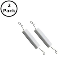 2 Pack of NTE 10W168, 680 Ohm 10 Watt Wirewound Ceramic Power Resistors 10W