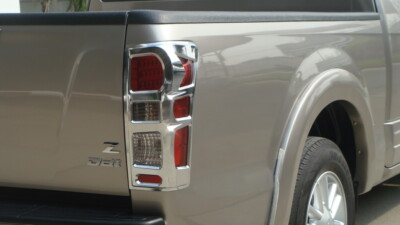 Chrome Rear Tail Lamps Light Cover For Isuzu D-Max DMax 4x2 Hi-Lander 2018 2019