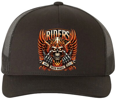 Riders Don't Need Wings to Fly YP Classics Hat Baseball Trucker Adjustable/Mesh