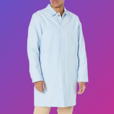 Size 3XLT XXXLT Men's Loose-Fit Water-Repellent Coat Light Sky Blue Amazon Aware