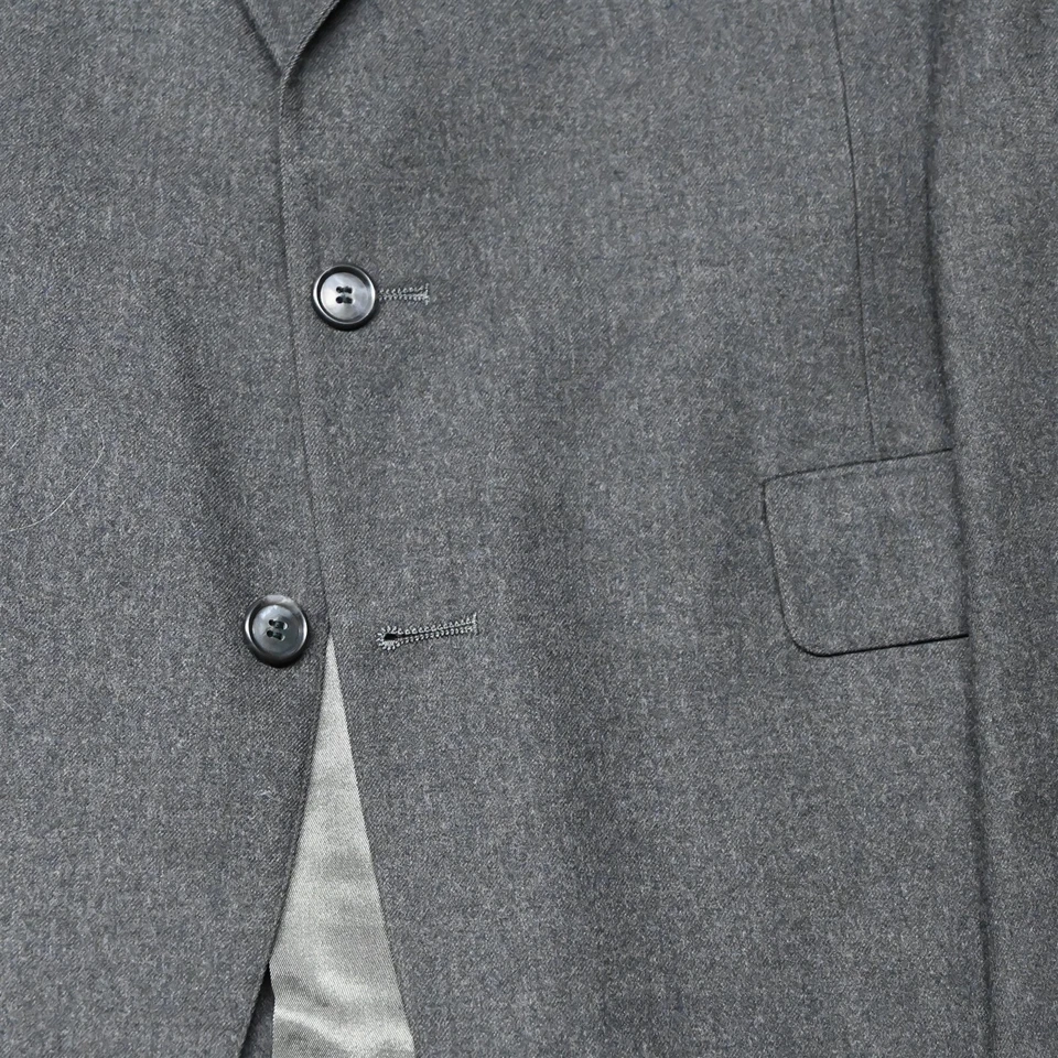 De Colección Palm Beach 46L Gris Franela Lana Hecho en EE. UU. Para Hombres Blazer Traje Chaqueta Abrigo Deportivo Foto 3 de 4