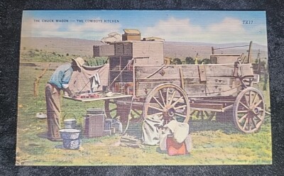 Vintage Chuck Wagon The Cowboy Kitchen Western Ranch Settlers Cow ...