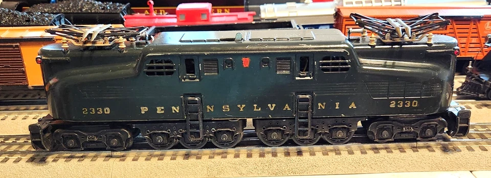 LIONEL 2330 GREEN PRR GG-1 Locomotive IN GOOD CONDITION IN OB, LINER WRAP PAPER - Image 4 of 4