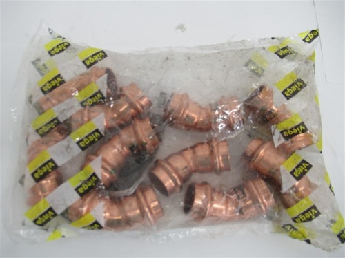 Viega 77023 , 3/4" x 3/4" P x P ProPress 45° Copper Elbow (PK 10)