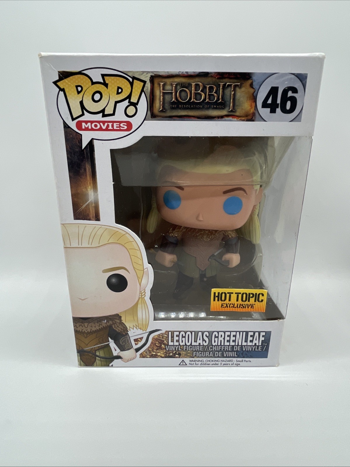 Funko Pop El Hobbit Legolas Greenleaf #46 exclusivo tema candente - ojos azules