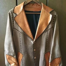 East West North Beach Vintage Leather Jacket from the 70s from Japan used 10F