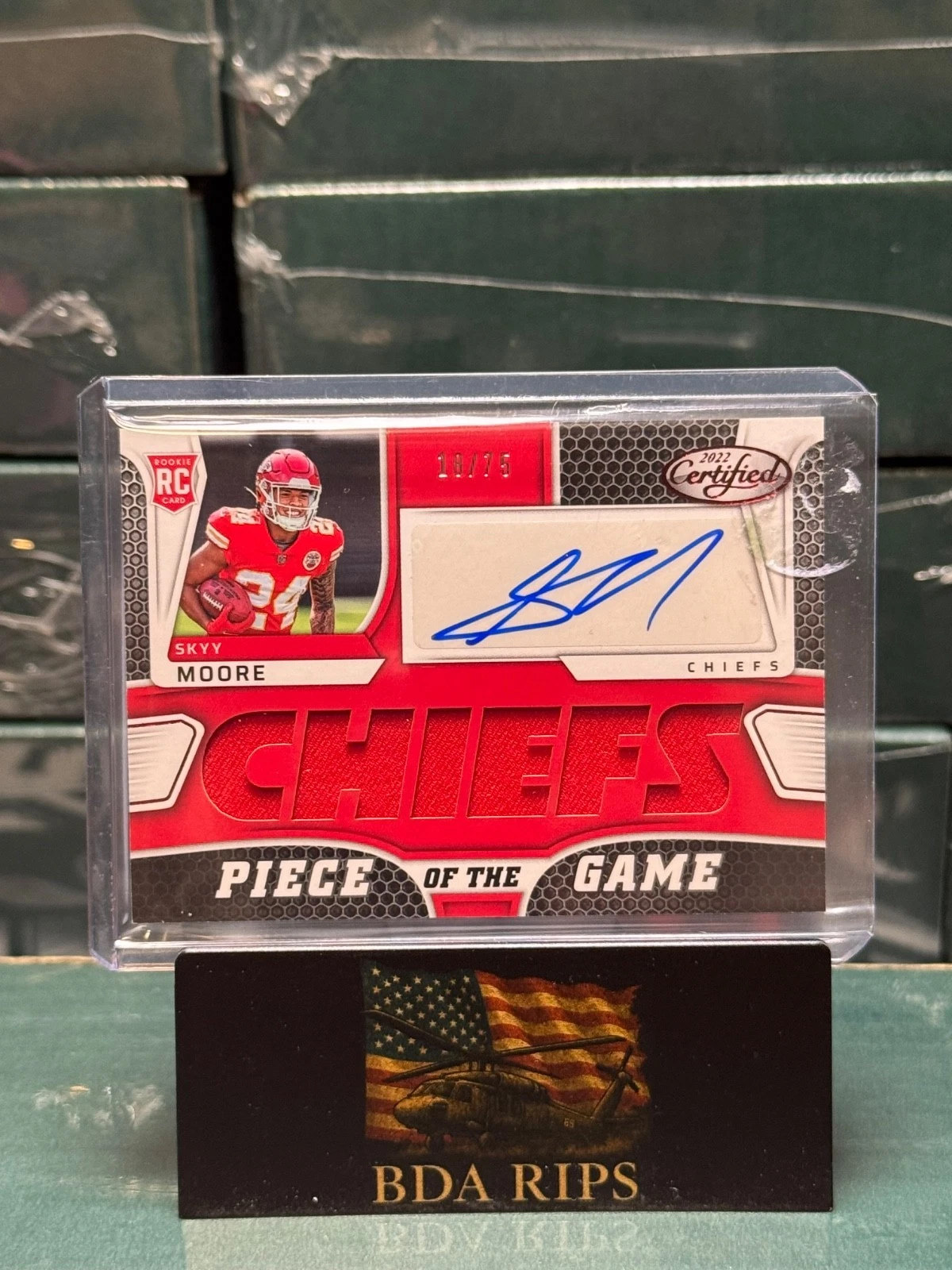 Skyy Moore Panini Certified Piece of the Game Signature Relics #PGSSM Base