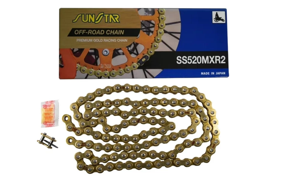 Piñón trasero Sunstar/cadena dorada 50 dientes azul Yamaha YZ125 YZ250 YZ250F YZ450F Foto 4 de 4