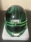 Brian Dawkins signed chrome 1 of 1 painted mini helmet Beckett BAS L64042