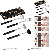 XKOS 4 Pack Different Back Scratcher Portable Telescoping with Rubber Handles...