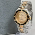 *NEAR MINT w/ Box* OMEGA Seamaster pro 200m Pre-Bond Cal.1441 Qz Gold 36mm Men's