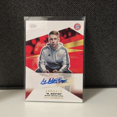 2021-22 TOPPS FC Bayern München Team Set Miguel Mestre Oltra Esports Autogramm
