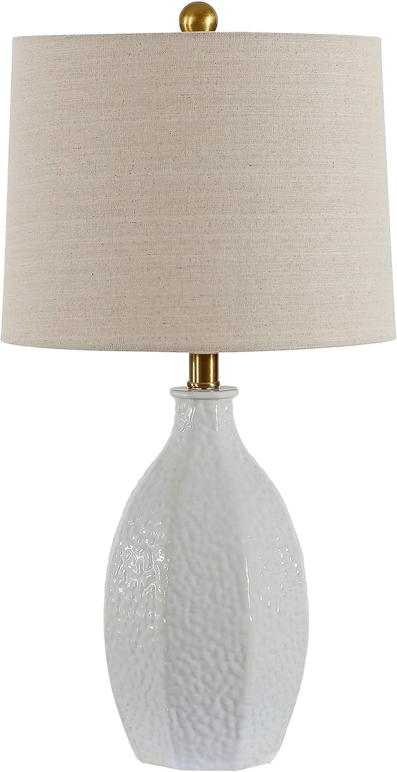 Lighting Collection Barli Modern Cream 25-Inch Bedroom Living Room Home Office D