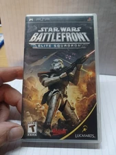 PSP Star Wars Battlefront Elite Squadron with Manual- Tested Working