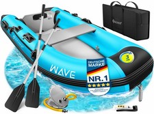 RETOURE Schlauchboot motorisierbar Boot aufblasbares Paddelboot 230cm 2 Personen