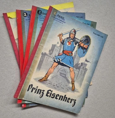 Prinz Eisenherz von Hal Foster, ab 1951, 4 Hefte, Zustand zw. 1 und 4 - Bild 1 von 2