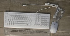 Lenovo Keyboard And Mouse / White - Never Used. Excellent