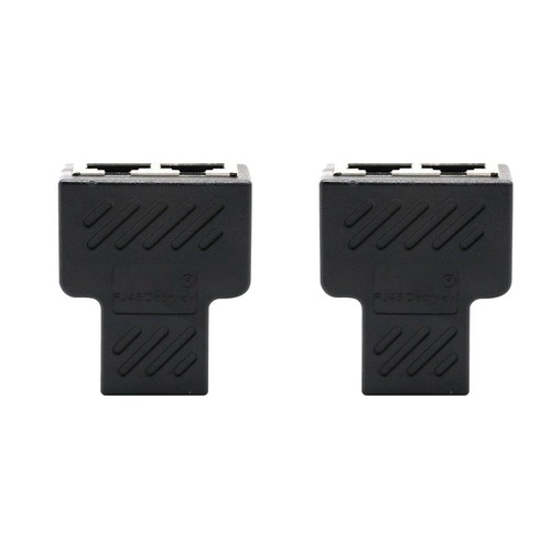 2* RJ45 Splitter Adapter 1 to 2 Ways Dual Female Port CAT5/CAT 6 LAN Ethernet E - Photo 4/14