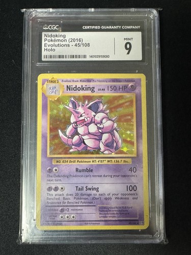 Nidoking graded CGC 9 for sale on eBay