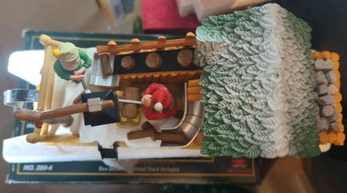Juego de tren animado Holiday Express 380-4 molino de troncos vagón de madera - Imagen 5 de 10
