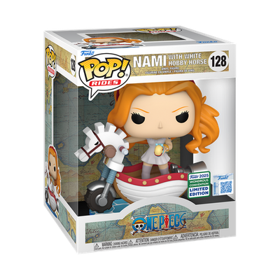 限定FUNKO POP! ワンピース　ナミ with 白木馬限定 Funko Pop! Rides One Piece Nami White Hobby Horse #128 2025