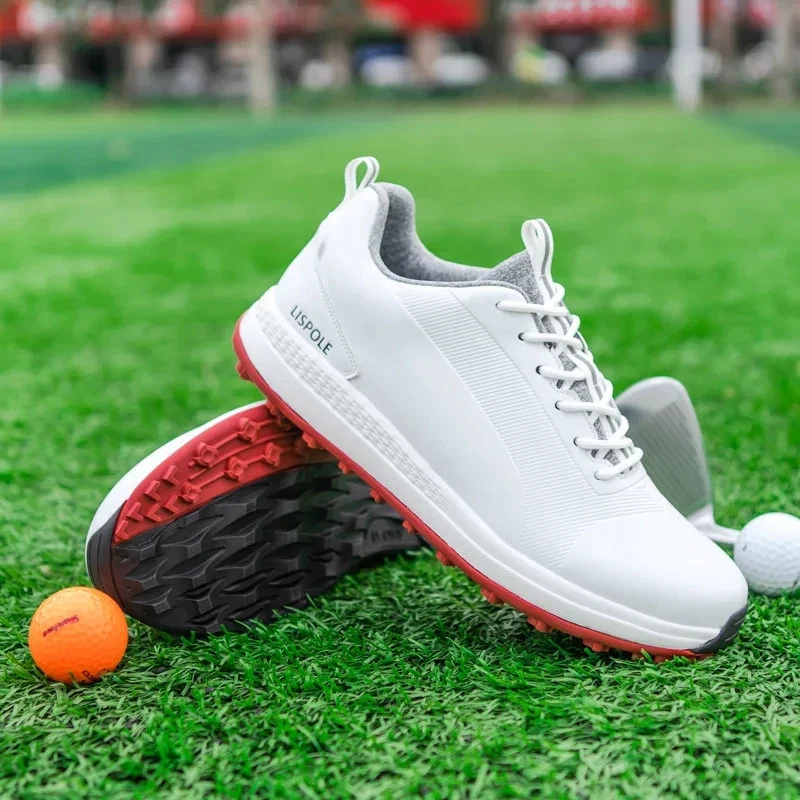 Zapatos de golf profesionales de lujo para hombre Tenis de golf Entrenamiento Caminar Calzado Foto 2 de 4
