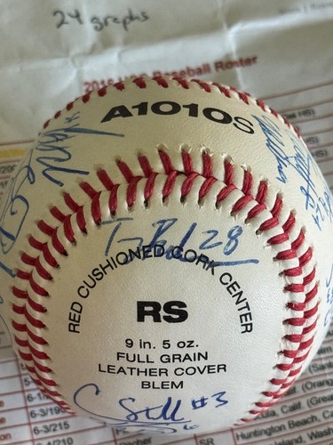 USC Southern California 2016 NCAA Team (24) Signed Baseball Auto Lars Nootbaar - Picture 4 of 7