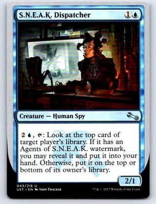 S.N.E.A.K. Dispatcher 43 Uncommon Unstable Magic: The Gathering Lightly Played