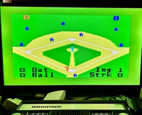 World Championship Baseball (Intellivision) Cartridge With 2 CORRECT OVERLAYS