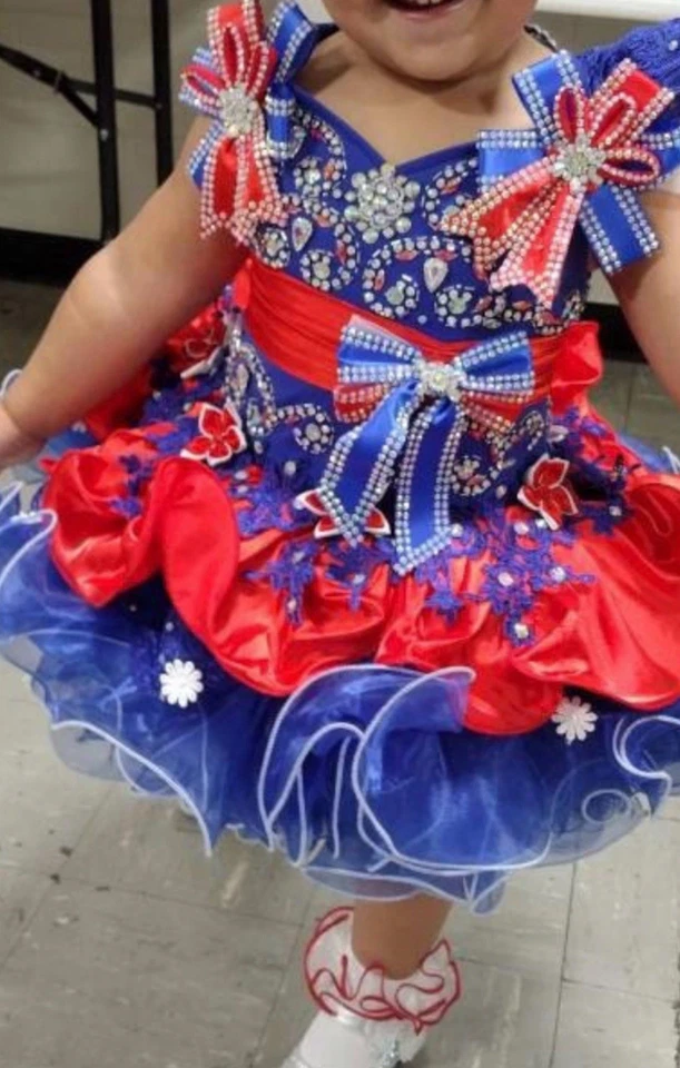 Girls' 3T Independence Day Dress Red/White/Blue 4th of July Summer Fashion - Image 3 of 4