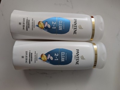 Pantene 2-in-1 Shampoo and Conditioner 12.0oz, Classic Clean, 2 Pack