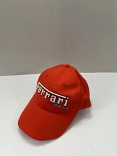 Ferrari Gear Hat Mens Strap Back Authentic Orange Cap Sports Car Automobile