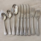 ONEIDA Colonial Boston-Glossy Stainless Flatware Set of 16 Sss Fiddle Tip 18/8