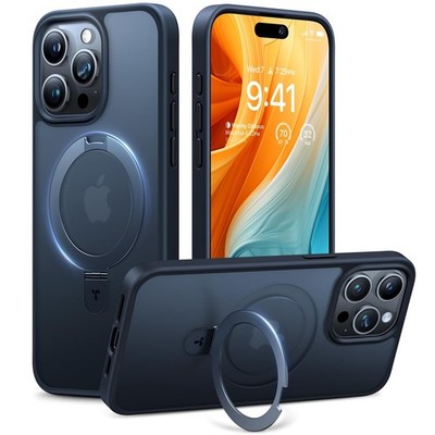 TORRAS Magnetic Ostand for iPhone 15 Pro Max 15 Max, Frost Black
