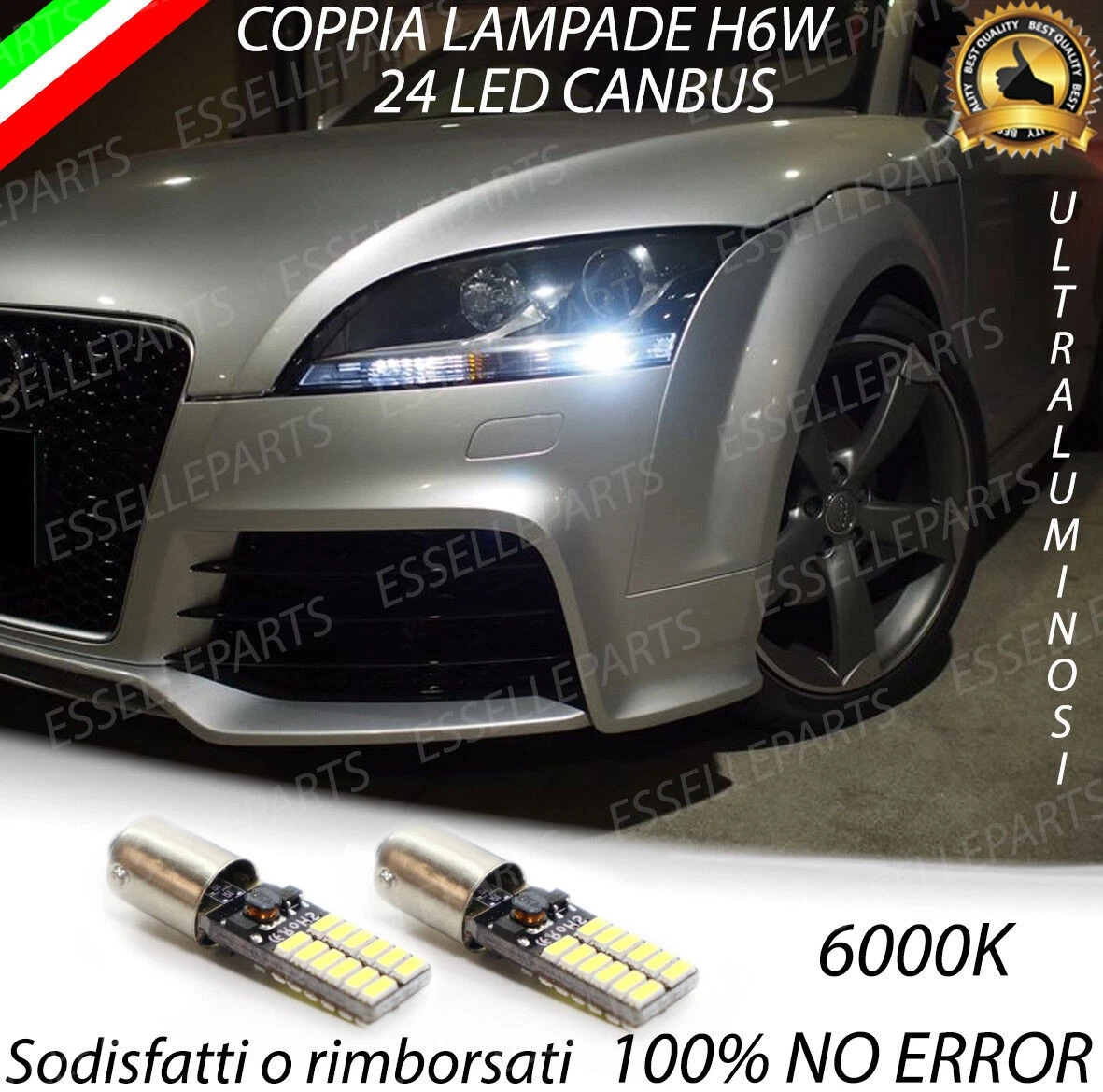 Onwomania Set 8 Lampadine A LED Per Interni Audi TT 8J - Luce Rossa, Canbus, Bagagliaio, Specchietto, Vano Portaoggetti
