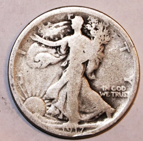 1917-P Walking Liberty Half Dollar - Good/Very Good - #0767EC