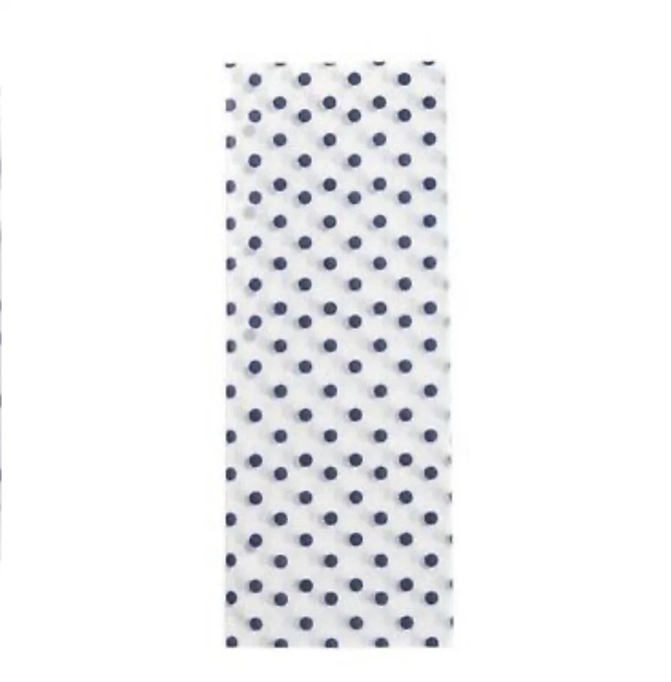 3- Hallmark Midnight Blue Polka Dots Tissue Paper 6 sheets ( Lot Of 3 ) - Image 2 of 3