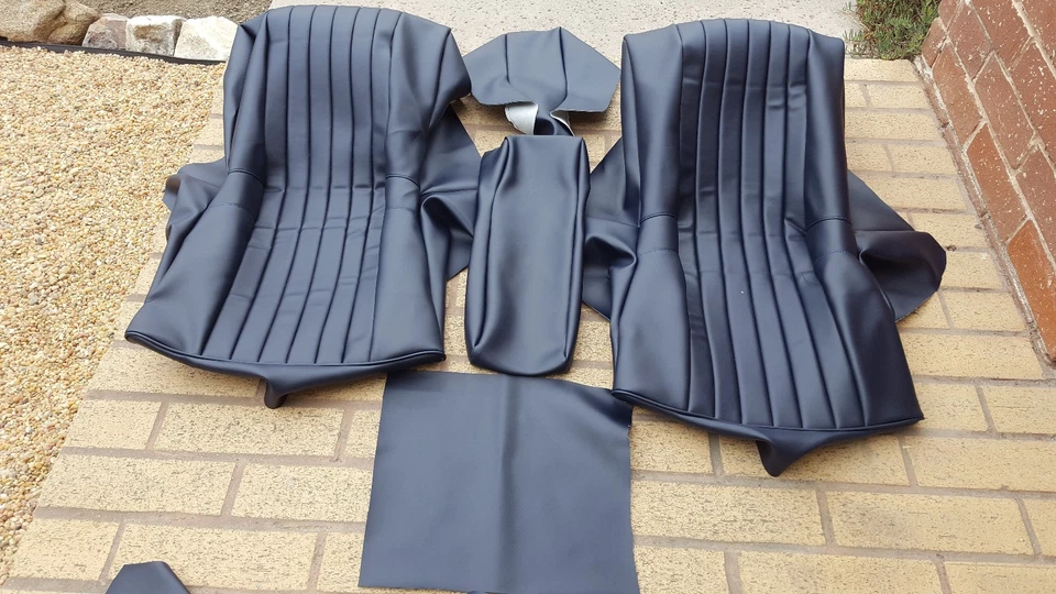 BMW E9 3.0CS 2800CS KIT DE ASSENTO ESTOFADO TRASEIRO CONJUNTO 100% COURO NOVO EXEMPLO NOVO - Imagem 4 de 4