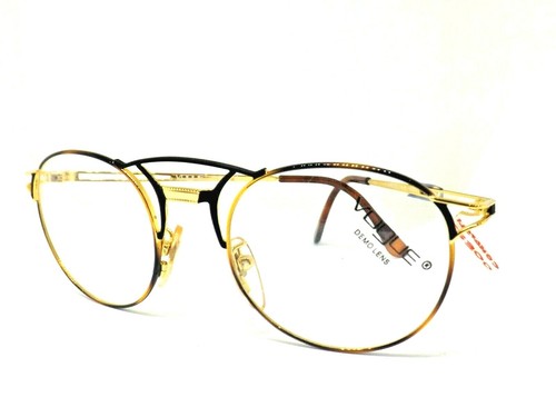 montatura per occhiali da vista uomo vogue metallo oro made italy anni 80  donna | eBay
