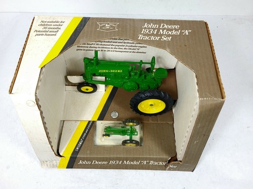 Vintage ERTL 5632 John Deere 1934 Model "A" Tractor Set 1/16 Scale Metal NIB USA - Picture 7 of 11
